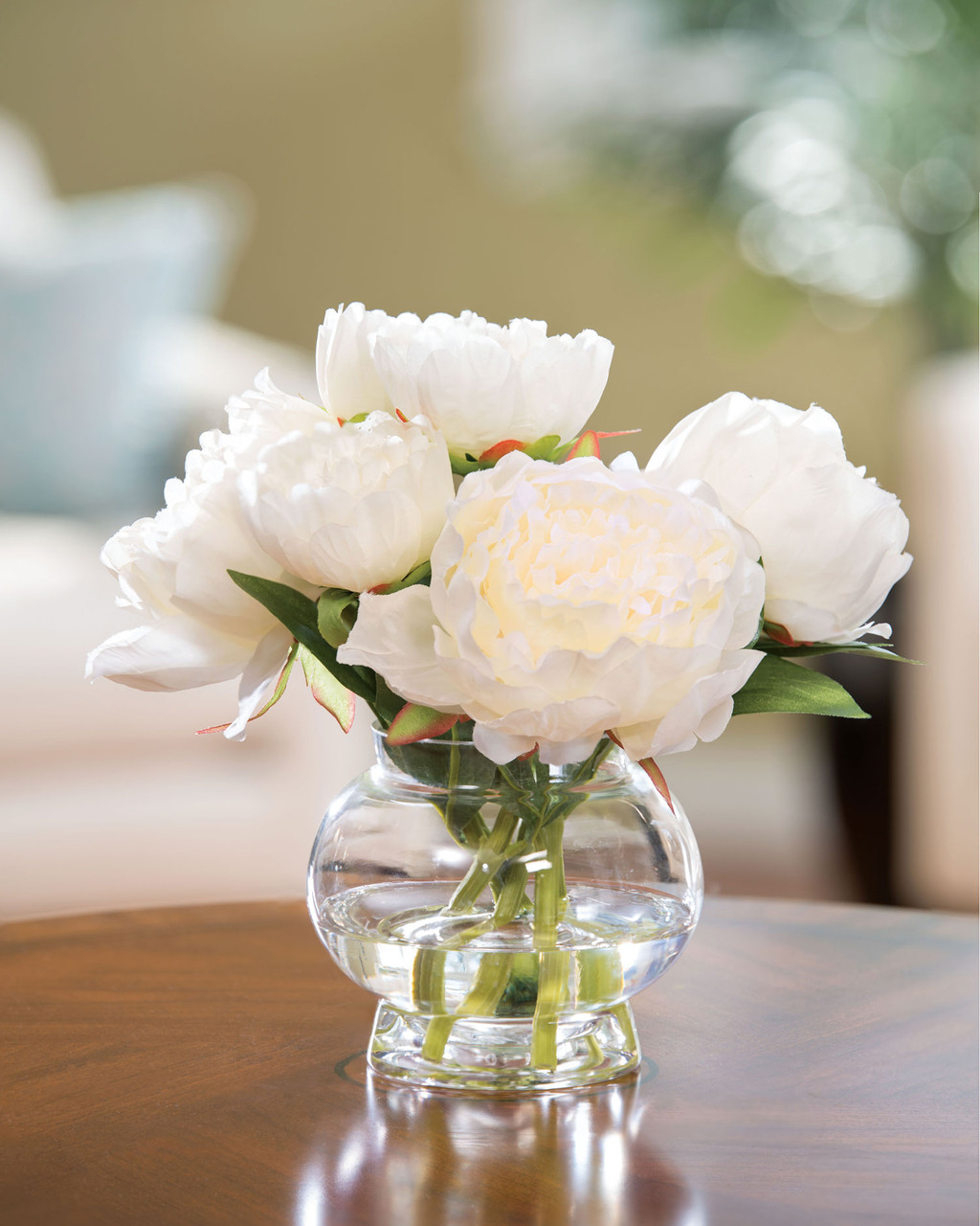 Peony Silk Flower Centerpiece 4 Peony Silk Flower Centerpiece