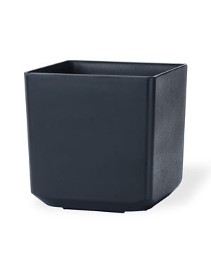 Cubico Decorative Container - 11"W x 11"H - Matte Black