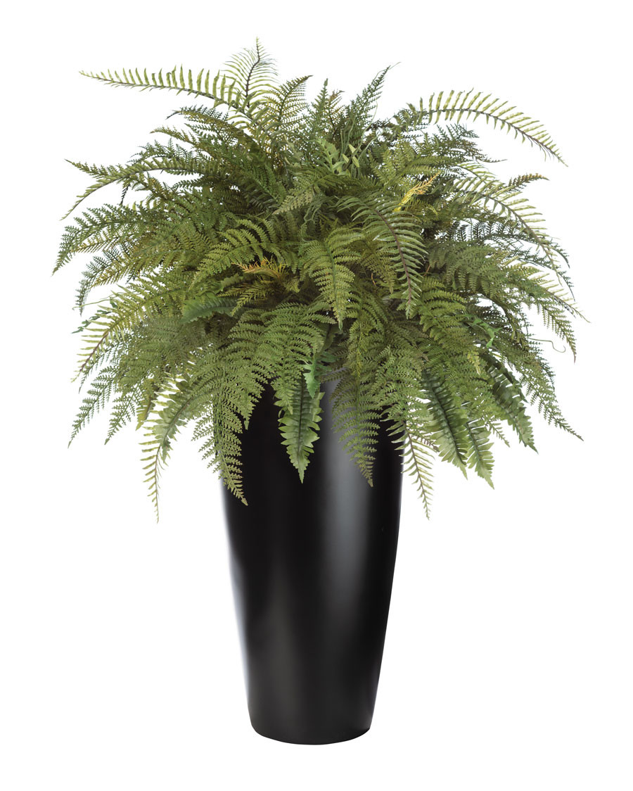 Deluxe Faux Fern Planter