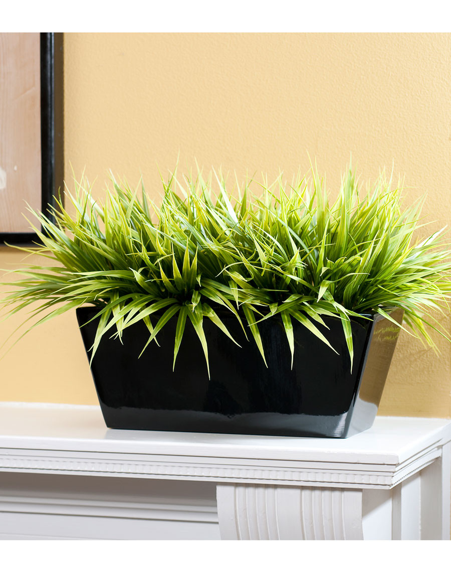 Faux Bermuda Grass Planter