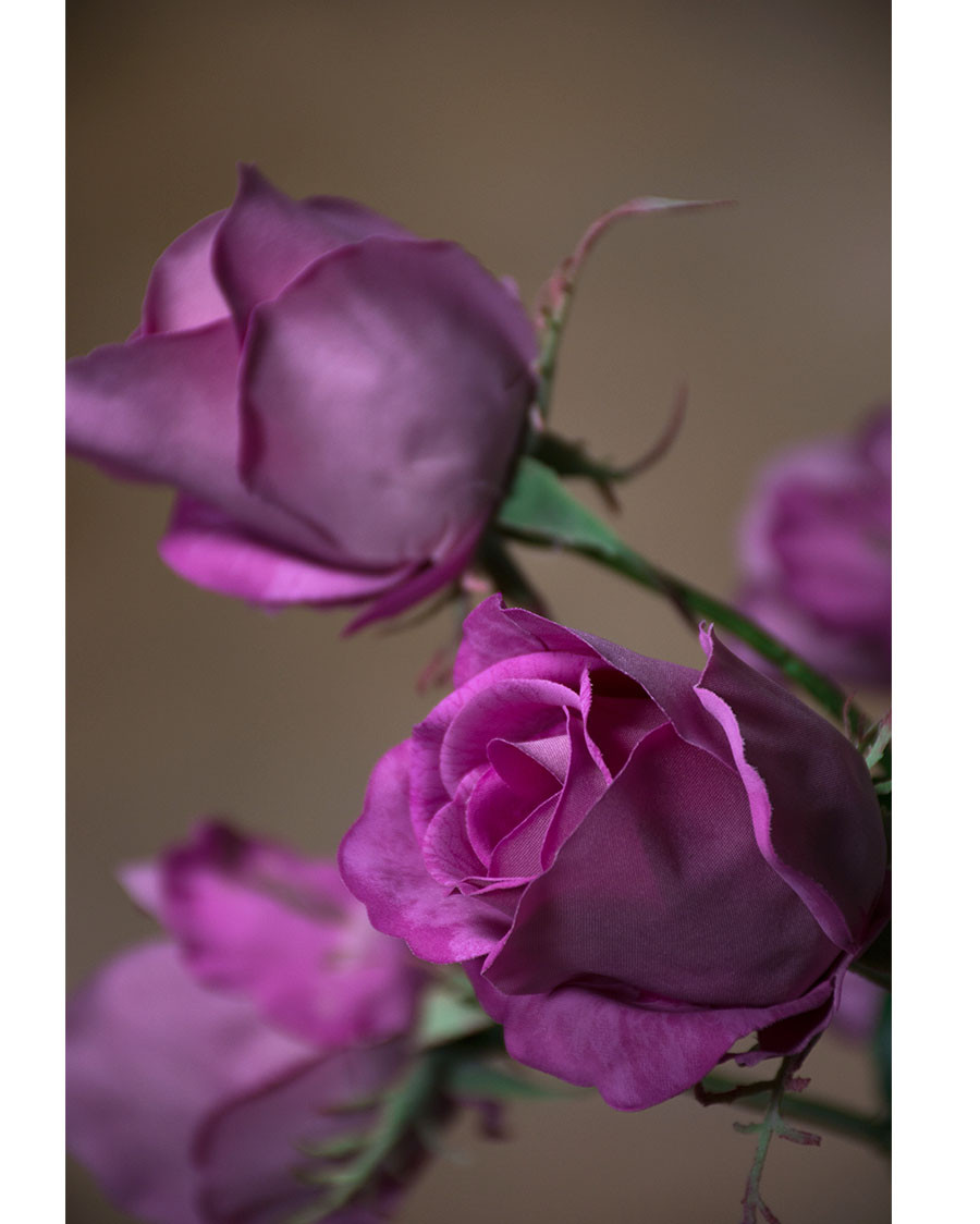 30" Rose Bud Silk Flower Stem