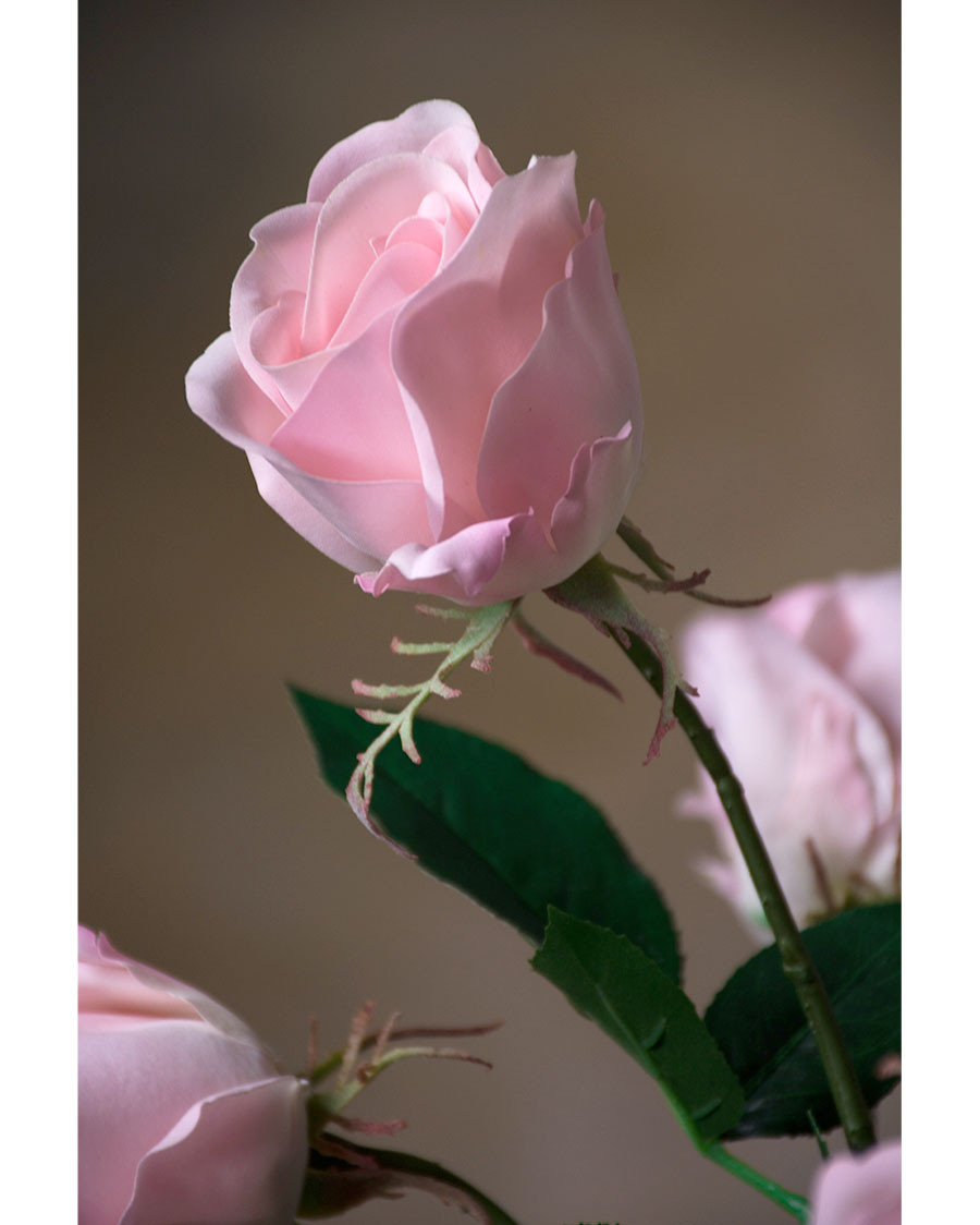 30" Rose Bud Silk Flower Stem