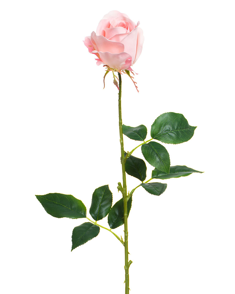 30" Rose Bud Silk Flower Stem