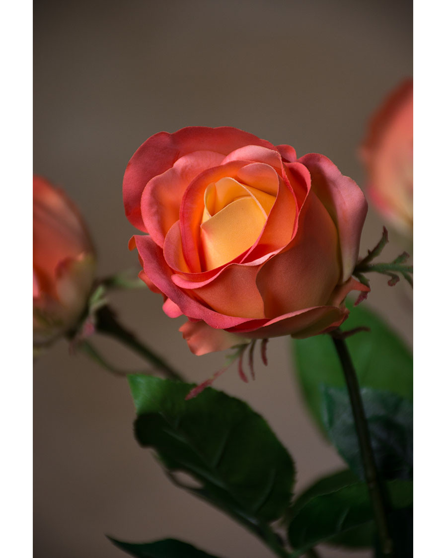 30" Rose Bud Silk Flower Stem
