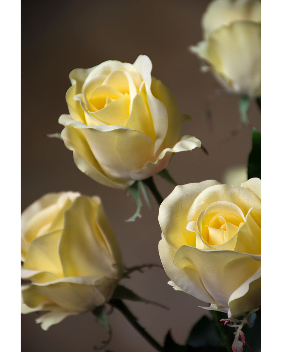 30" Rose Bud Silk Flower Stem