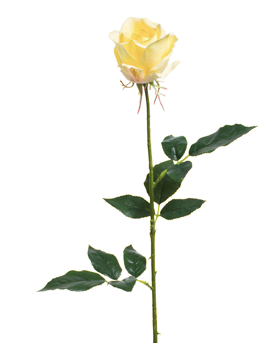 30" Rose Bud Silk Flower Stem