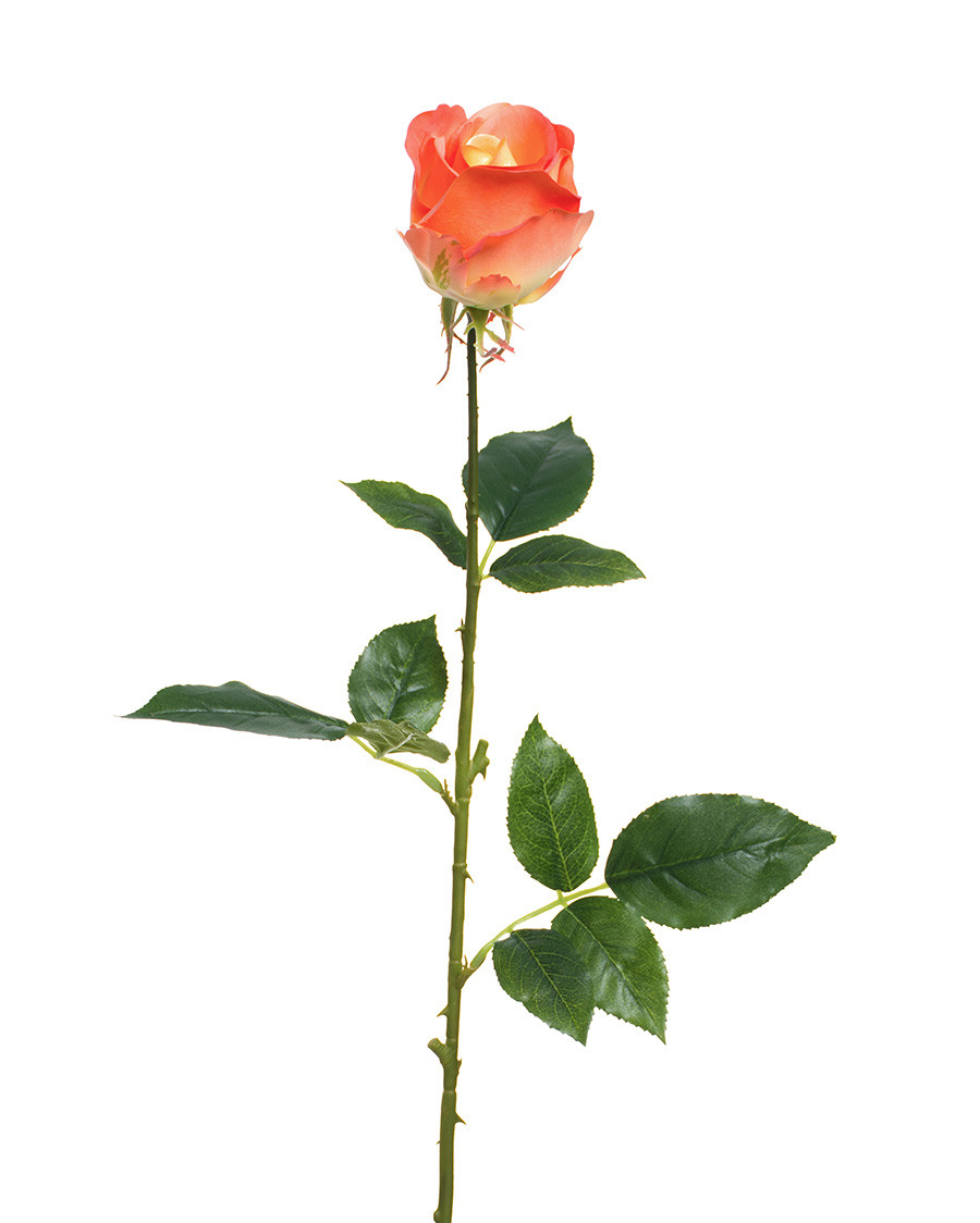 30" Rose Bud Silk Flower Stem