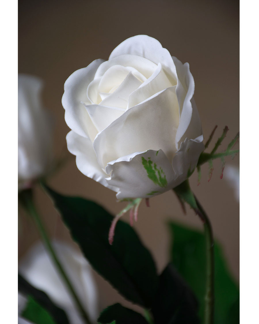 30" Rose Bud Silk Flower Stem