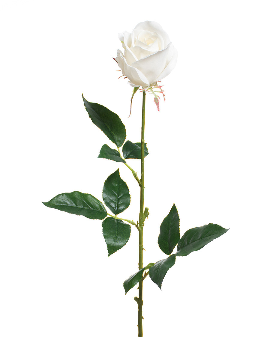30" Rose Bud Silk Flower Stem