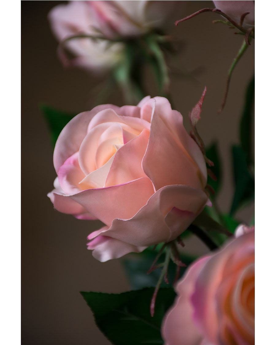 30" Rose Bud Silk Flower Stem