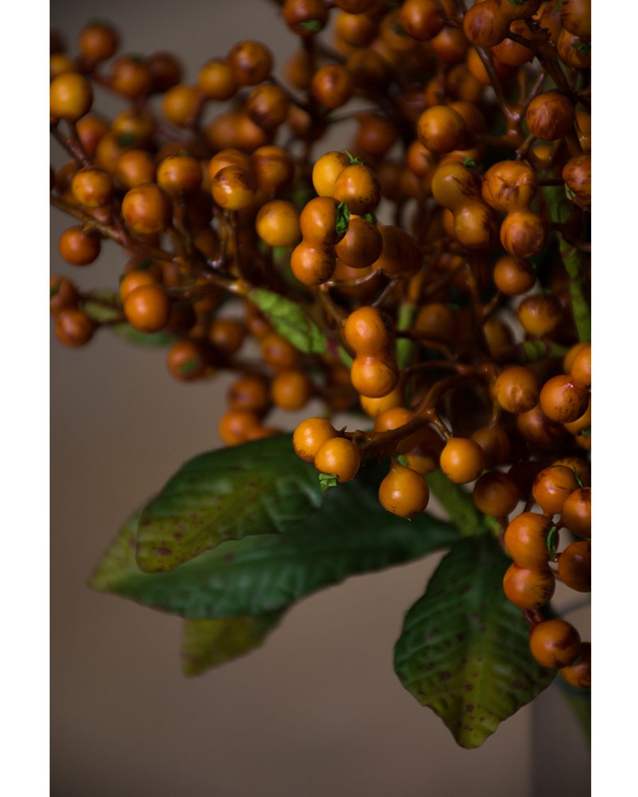 14" Faux Berry Foliage Stem Spray 3 14" Faux Berry Foliage Stem Spray