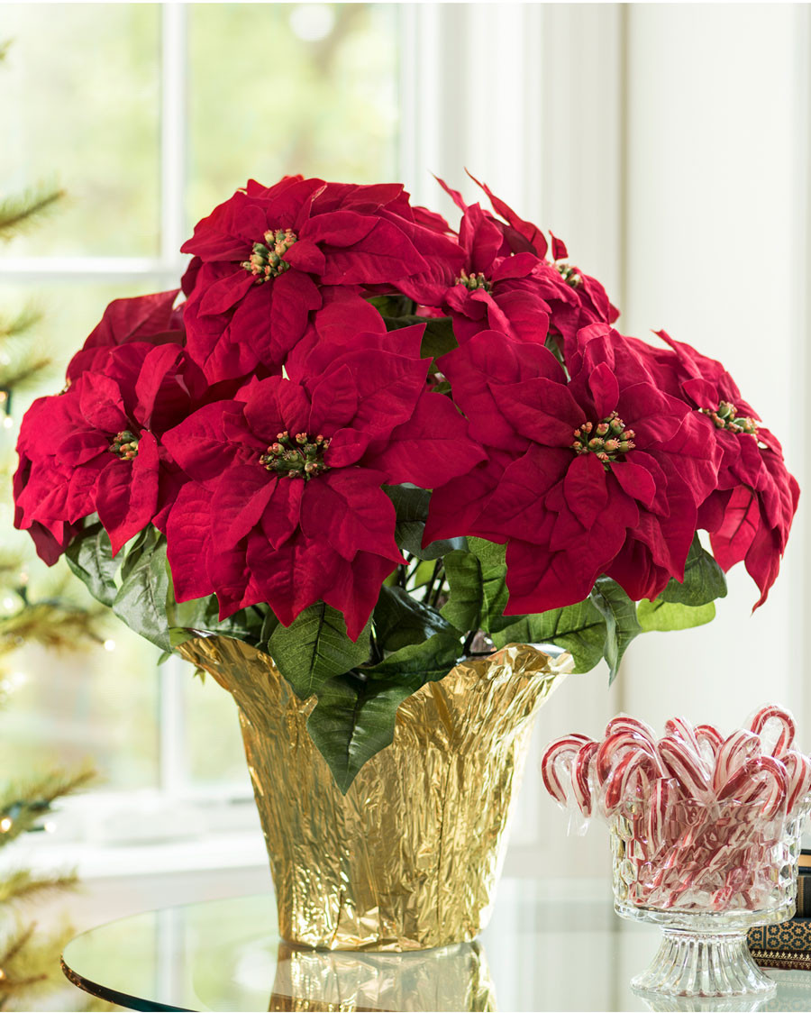 Premier Silk Poinsettia - Large