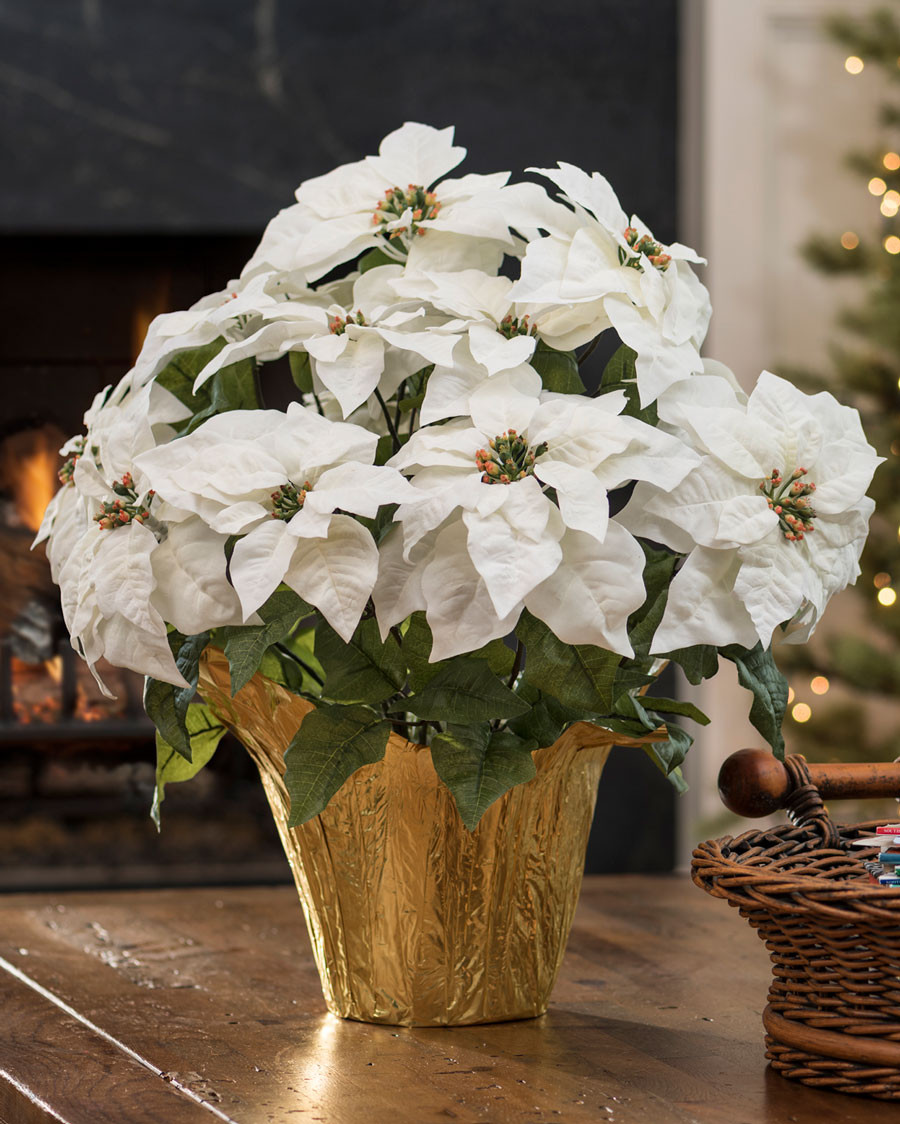 Premier Silk Poinsettia - Large