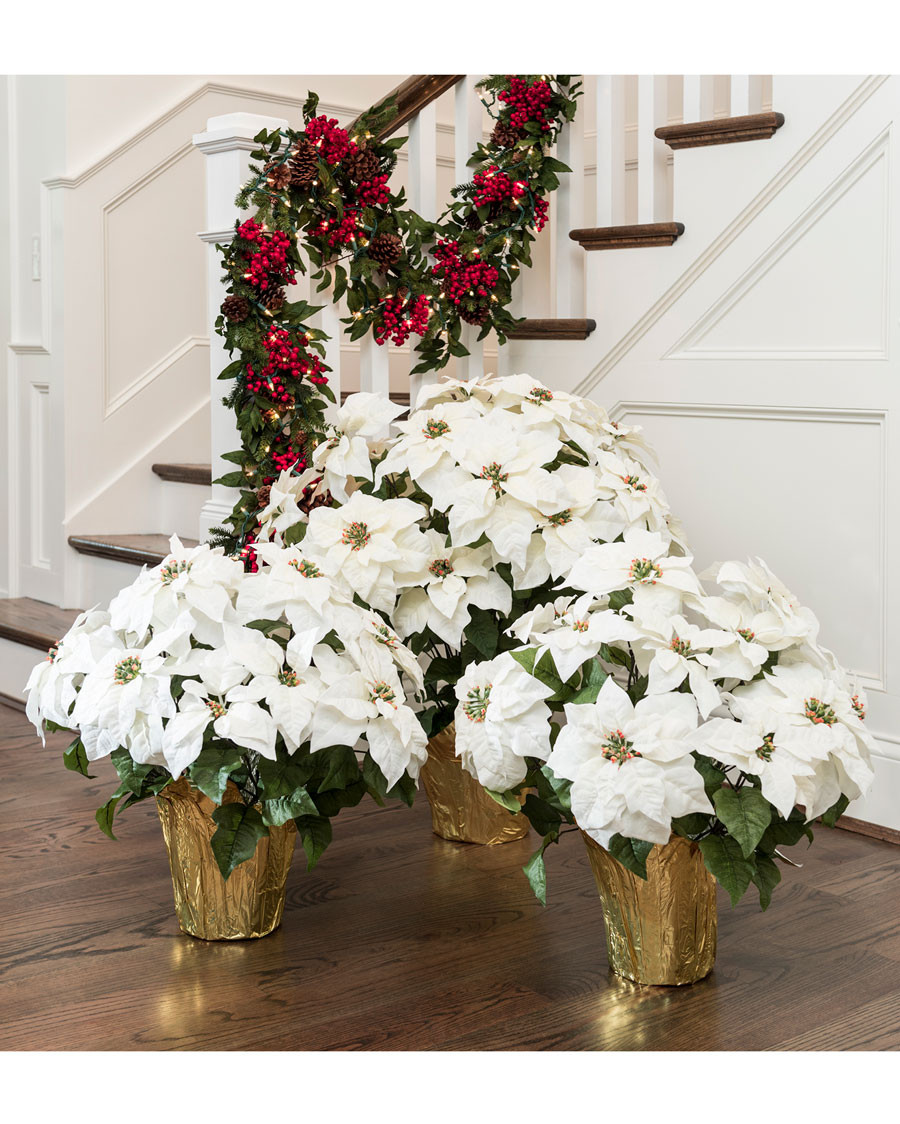 Premier Silk Poinsettia - Large