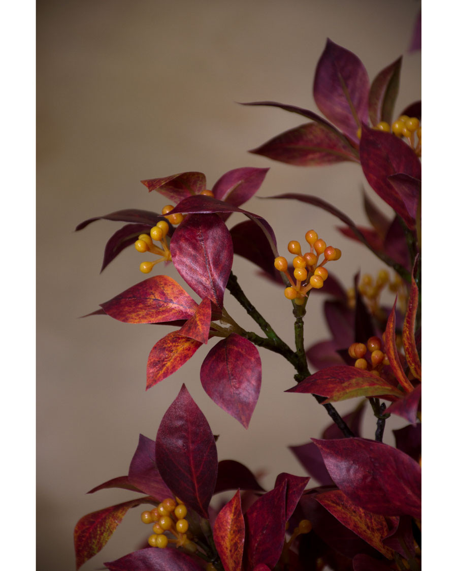 43" Sandcherry & Berries Artificial Foliage Stem Spray