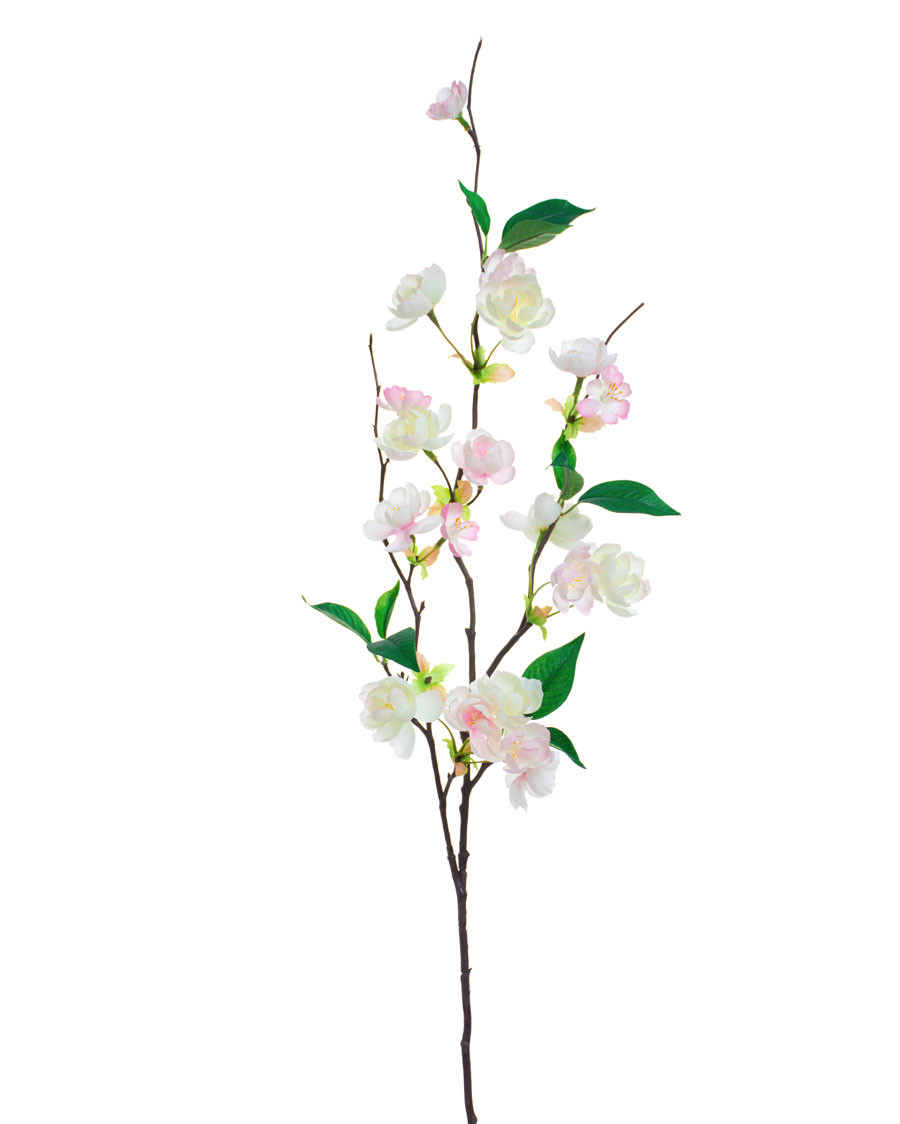 33" Apple Blossom Silk Flower Stem Spray 3 33" Apple Blossom Silk Flower Stem Spray
