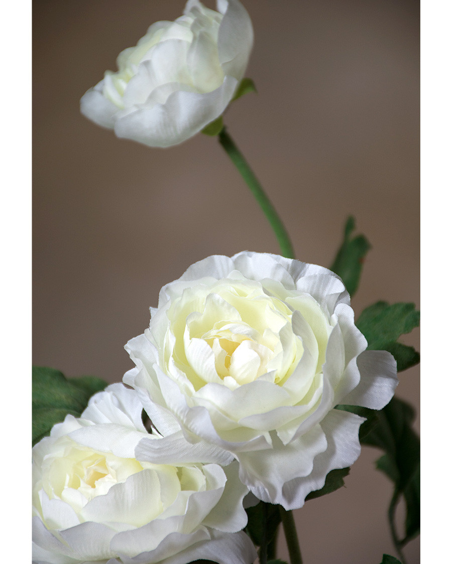 25" Fluffy Ranunculus Silk Flower Stem Spray