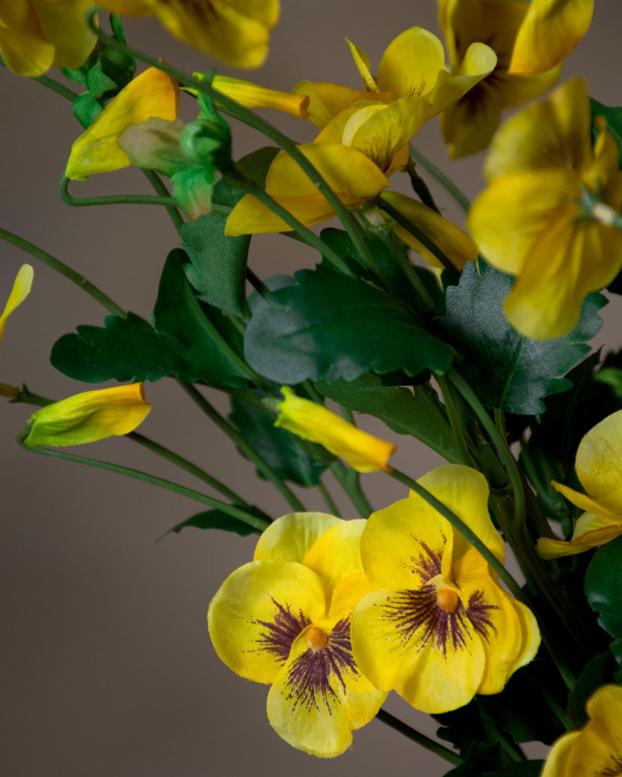 29" Pansy Silk Flower Stem Spray